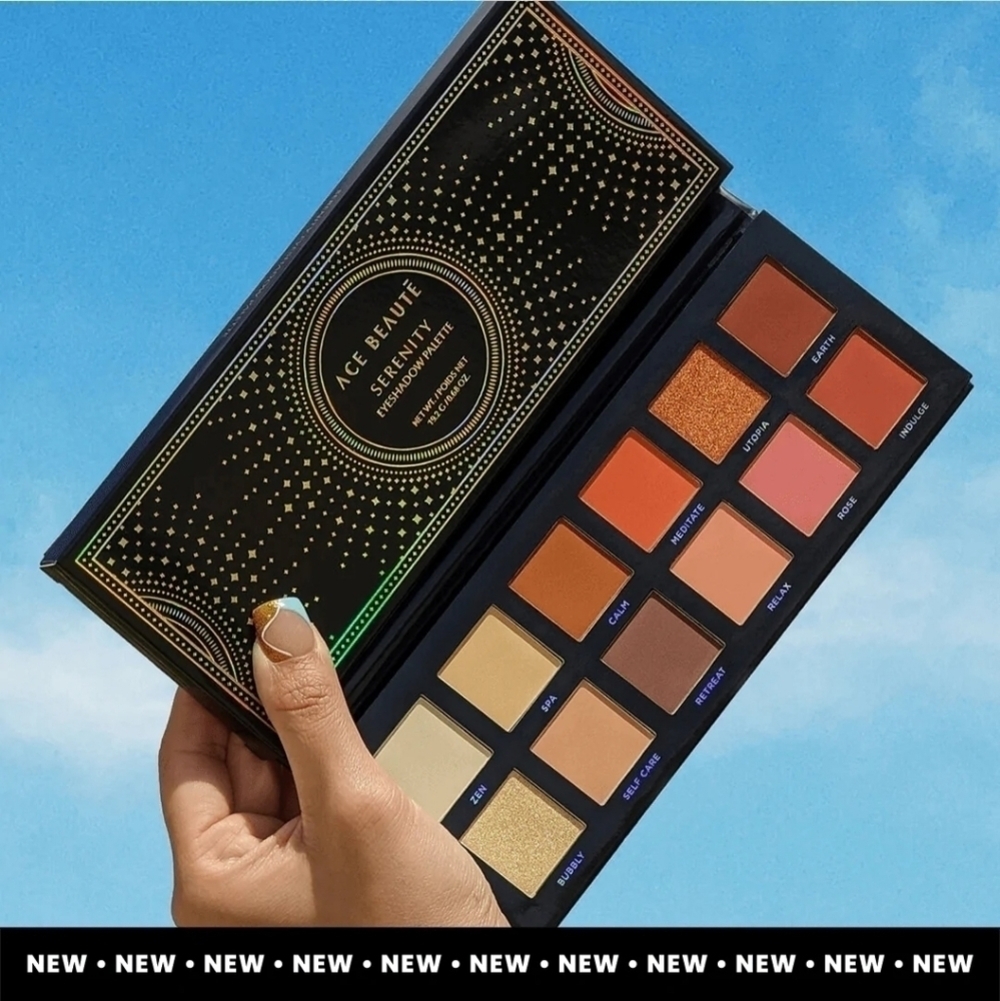 Ace Beaute Serenity Limited Edition Eyeshadow palette NEW